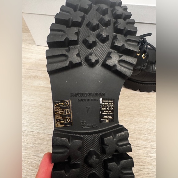 Authentic Emporia Armani leather shoes us8 - Picture 9 of 9